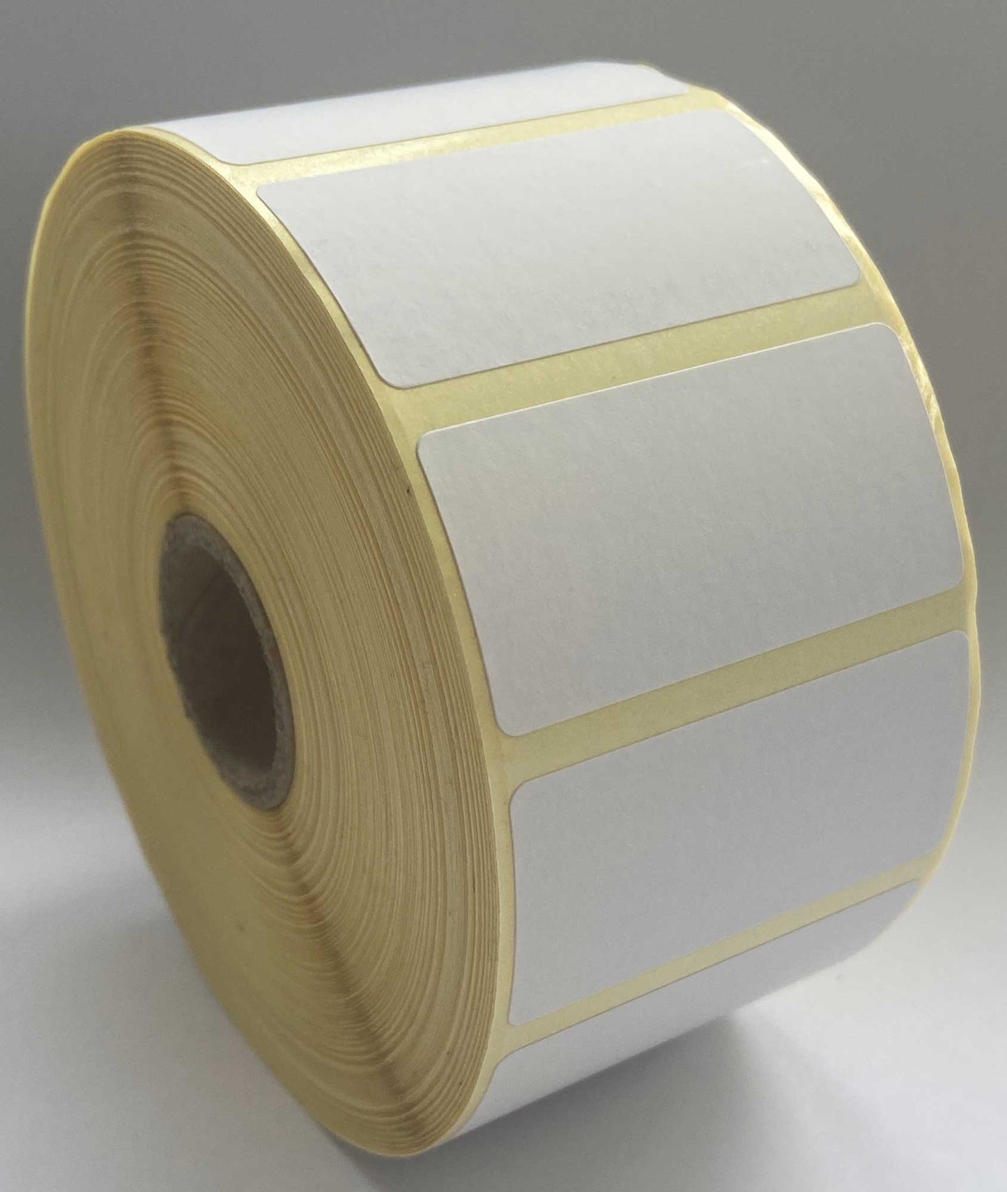 50 x 25mm direct thermal labels for desktop printers. 25mm (1") core diameter.