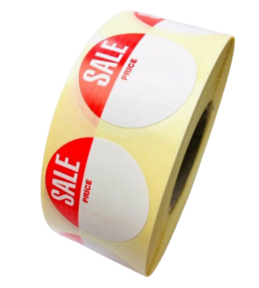 Sale Price Labels - 30mm diameter - 1,000 Labels