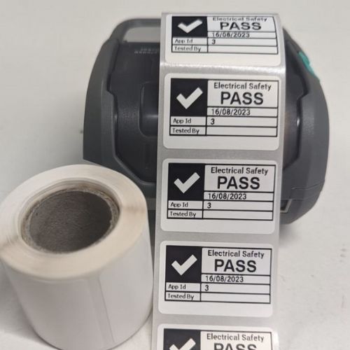 Kewtech KEW80L Printer Labels - Tough Non-Tear Polypropylene Labels
