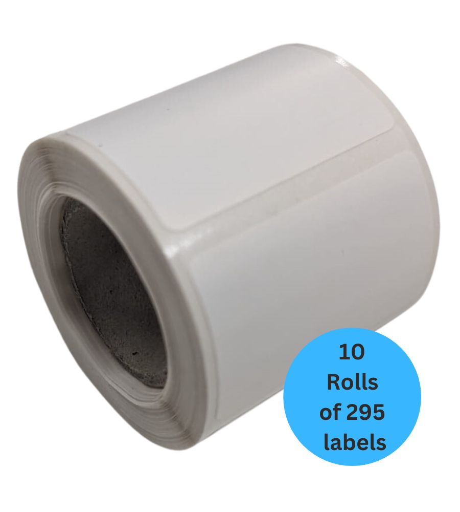 10 Rolls - Kewtech PAT Test Labels for the Kewtech KEW-80L printer - Part Number KEW80LABEL