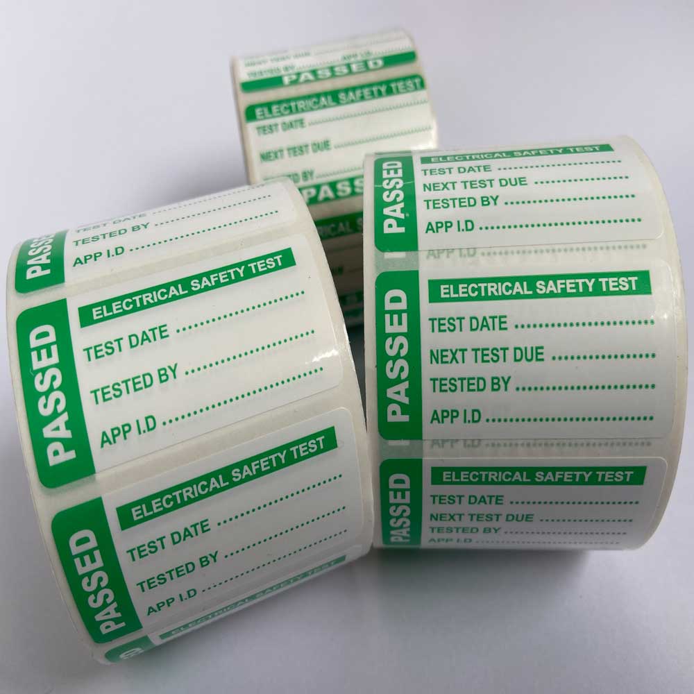 648 Labels manufacture a full range of PAT Test labels on rolls