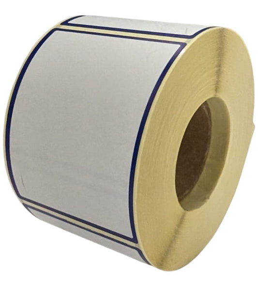 Avery 58 x 76mm Direct Thermal Scale Labels - White With Blue Border