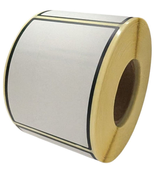 Avery 58 x 76mm Direct Thermal Scale Labels - White With Green Border