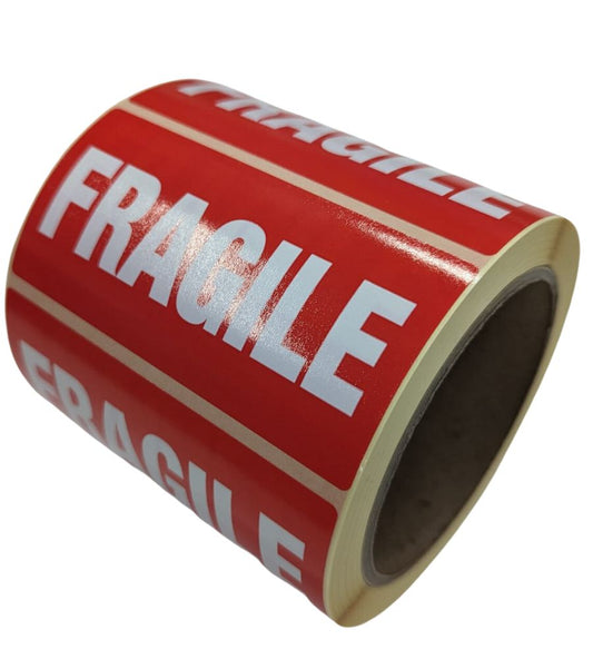 Fragile Labels 100 x 50mm - Fragile Stickers 4 x 2"
