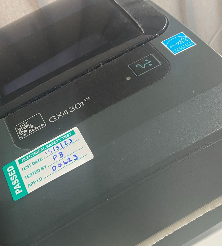 4th Edition PAT Test Labels - Tough Non-Tear PP Labels – 638 Labels