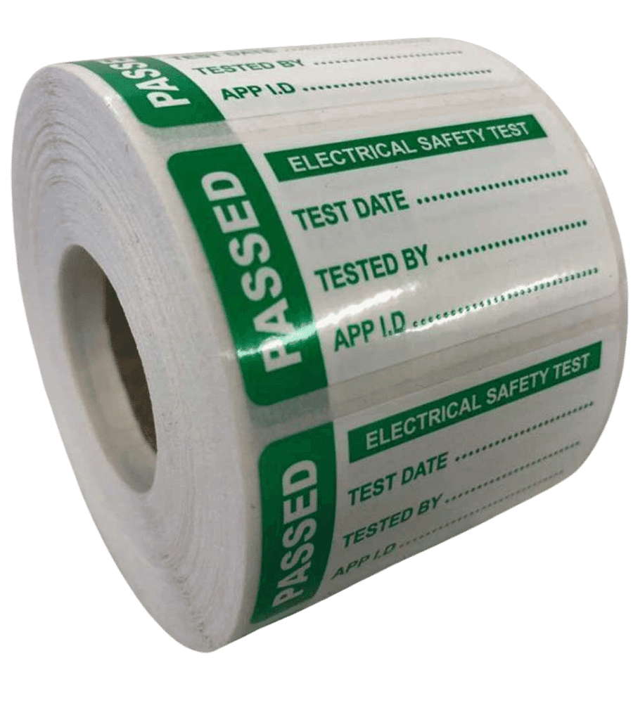 4th Edition PAT Test Labels - Tough Non-Tear PP Labels – 638 Labels