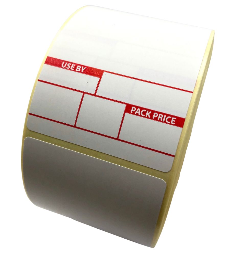 Avery Scale Labels - 49mm x 74mm - USE BY and PACK PRICE - Type 2