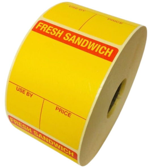 Eye catching Fresh Sandwich labels