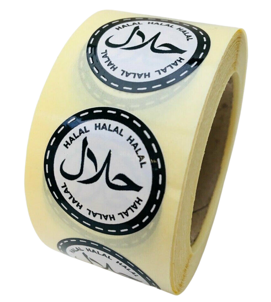 Halal Labels - 25mm diameter