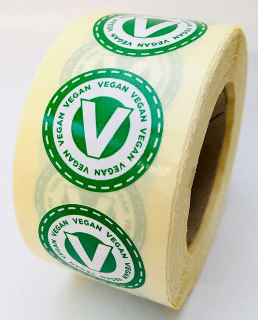 Vegan Labels - 25mm diameter